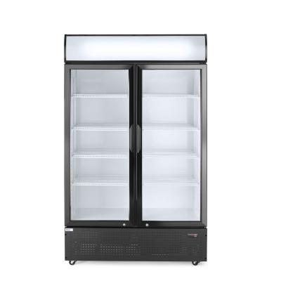 Barová chladnička s podsvíceným panelem, dvoudveřová, Arktic, 512L, Černá, 230V/510W, 1120x585x(H)1900mm | 233795